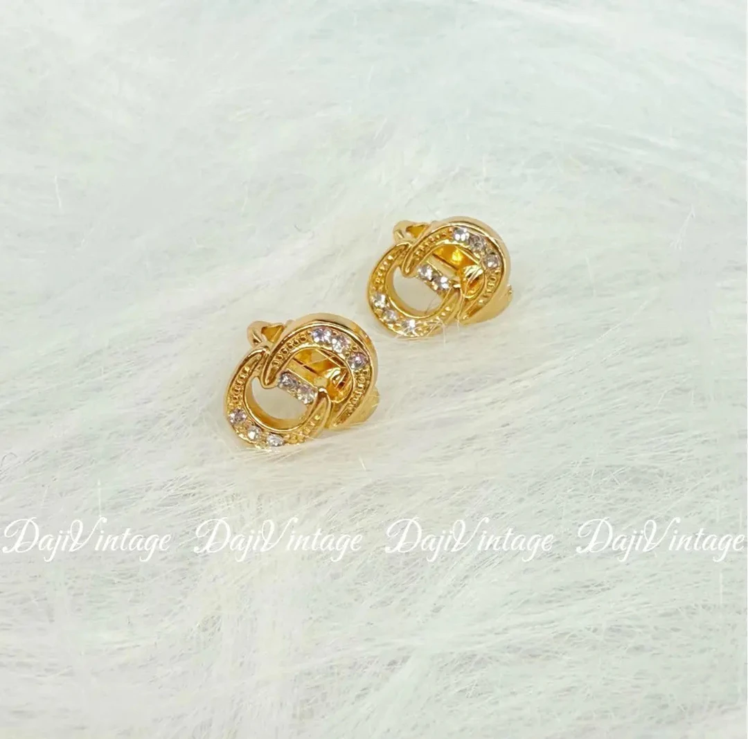 99新 DIOR/迪奥 大吉中古3/Dior迪奥中古八钻耳夹