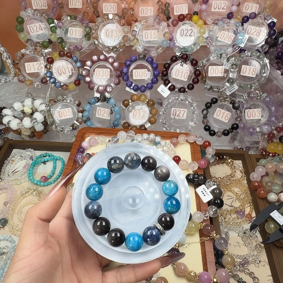 甜***蜜烟晶银S925镶嵌手链