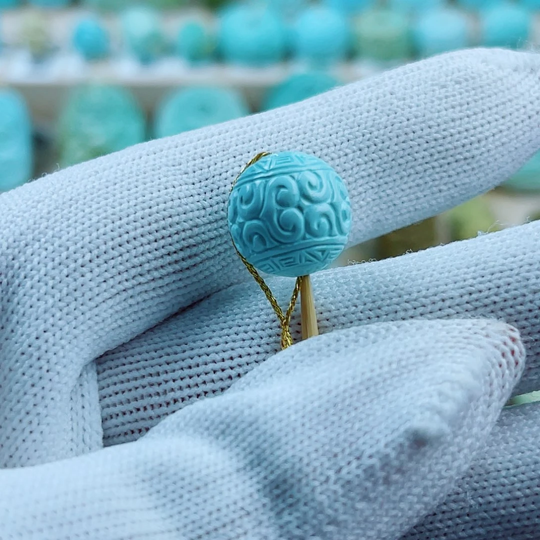 绿松石未镶嵌珠宝奇石配饰12