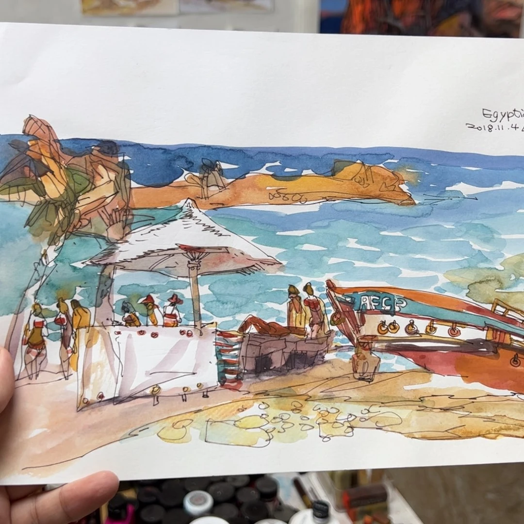 三*人（a18170）邮轮 书画