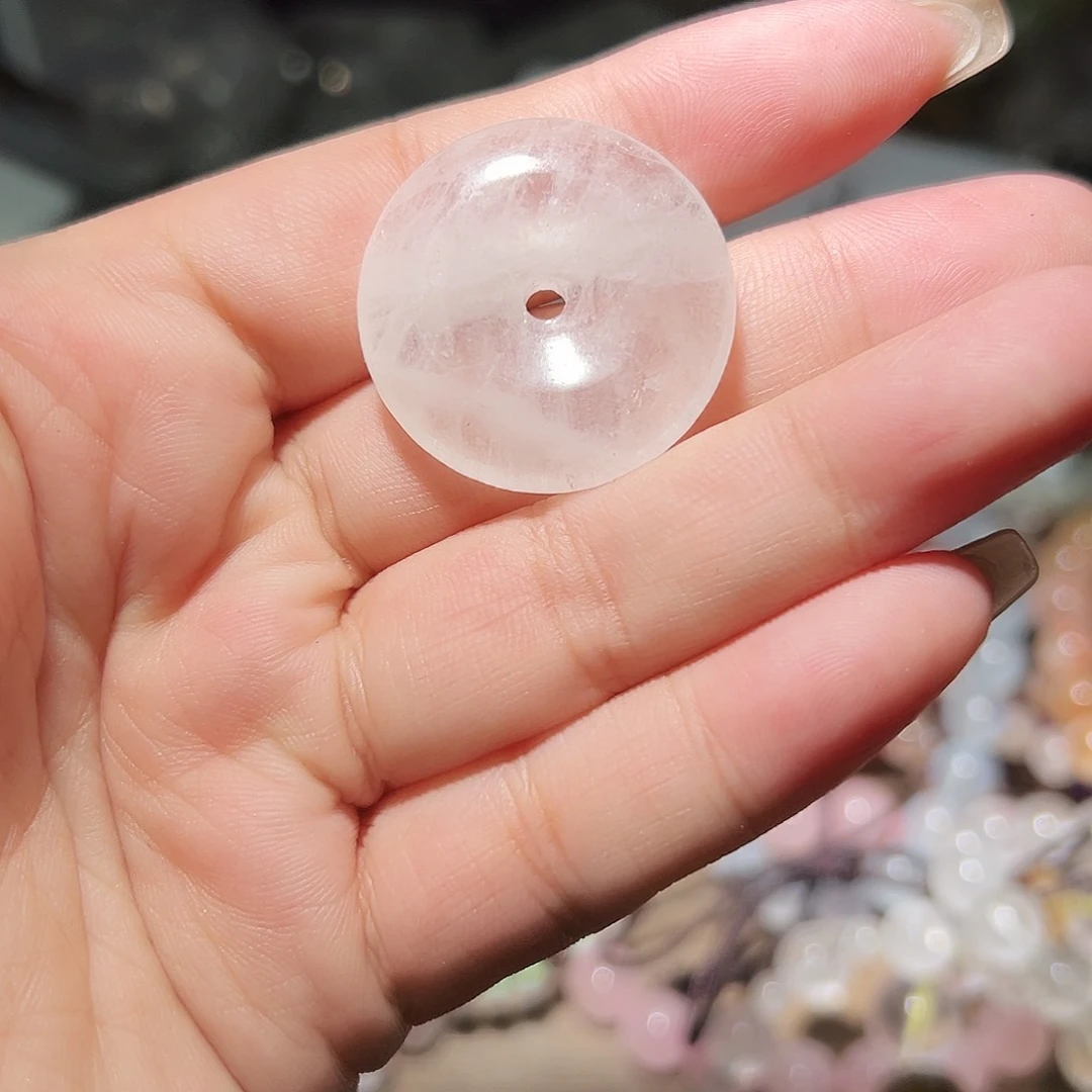 水晶手链未镶嵌喜马拉雅平安扣