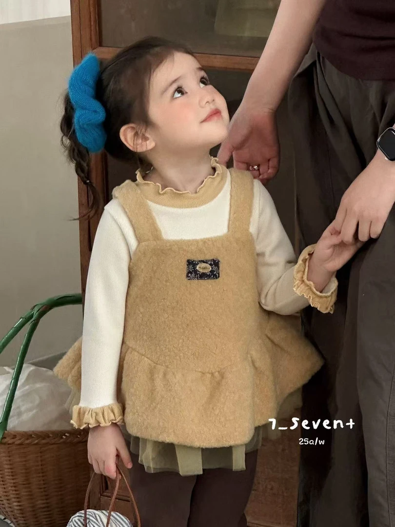 7seven·25深秋~卡其色呢子娃娃衫打底裤套装1058 9320 7252(汉服)