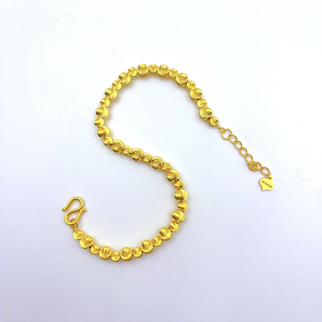 足金999猫眼黄金手链流行精致女孩首选百搭时尚