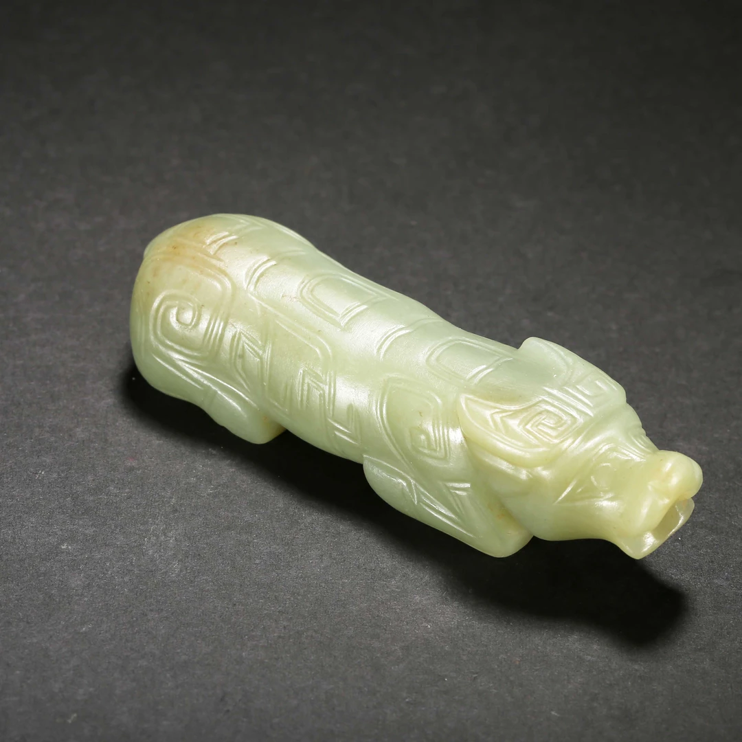 明代*和田玉牛把件/JWP25080802/和田玉【北京文博】