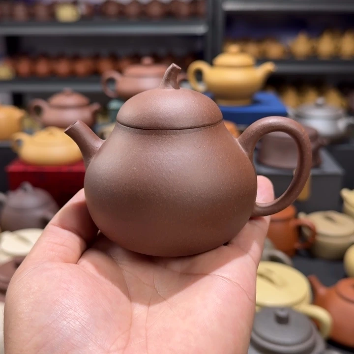 茶壶紫砂底槽清茄瓜180cc