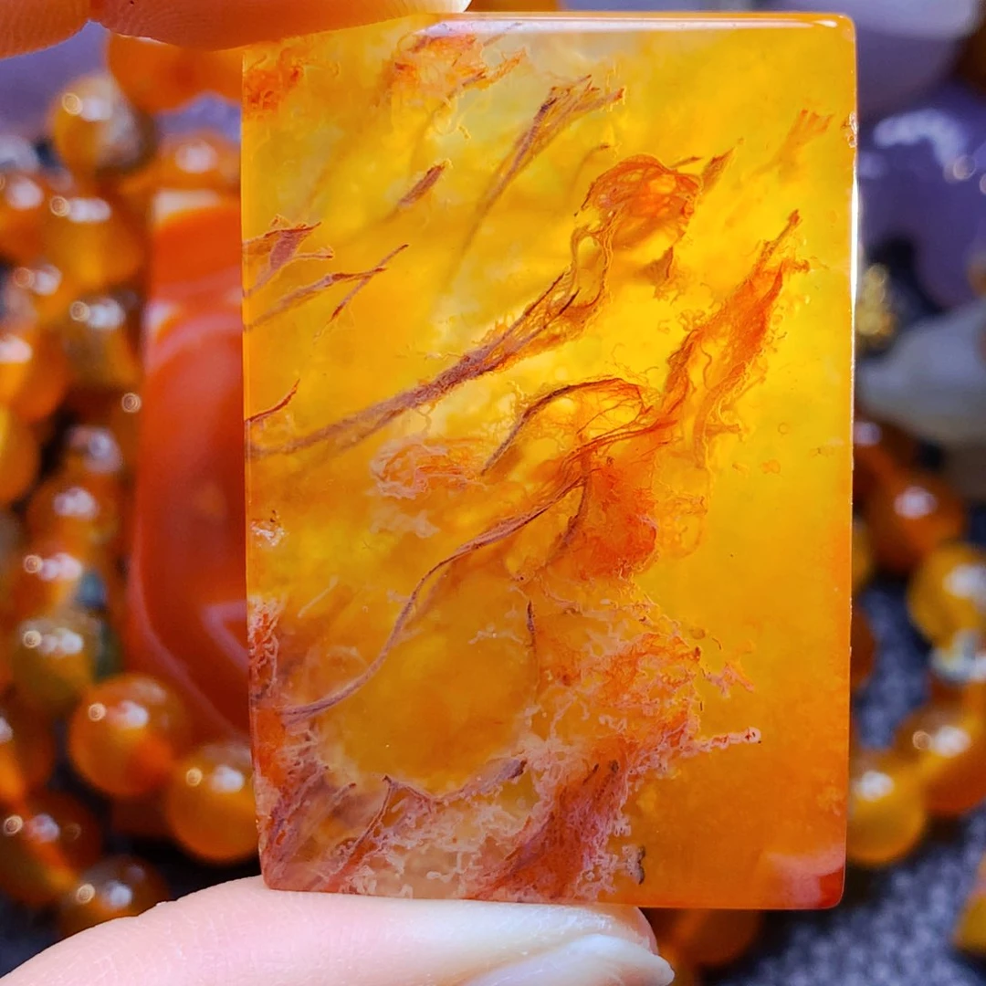 玛瑙/玉髓吊坠28未镶嵌石*