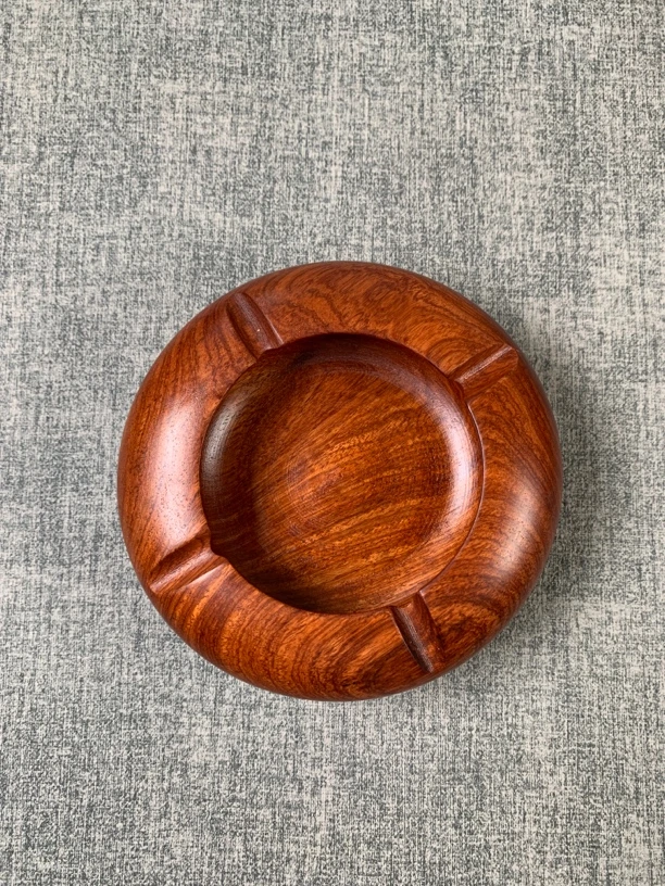 缅甸花梨木大果紫檀烟缸整料