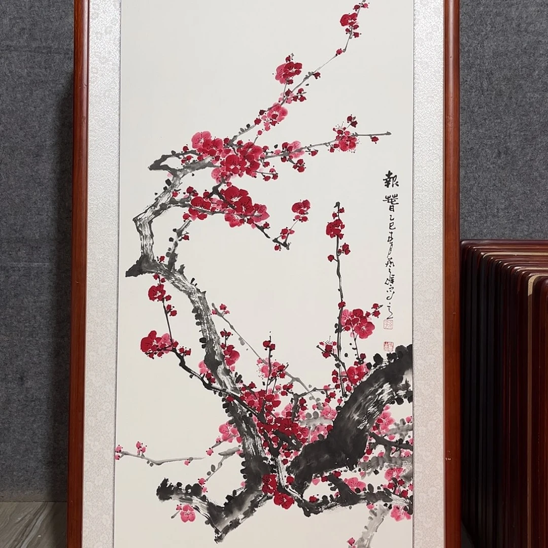 国画书画作品带框63×123