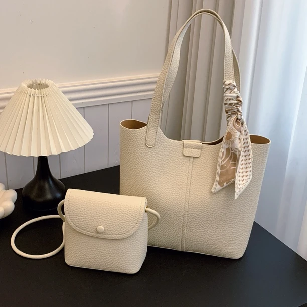 【镇店之宝】子母包新款轻奢百搭高级感气质时尚斜挎女士包222白