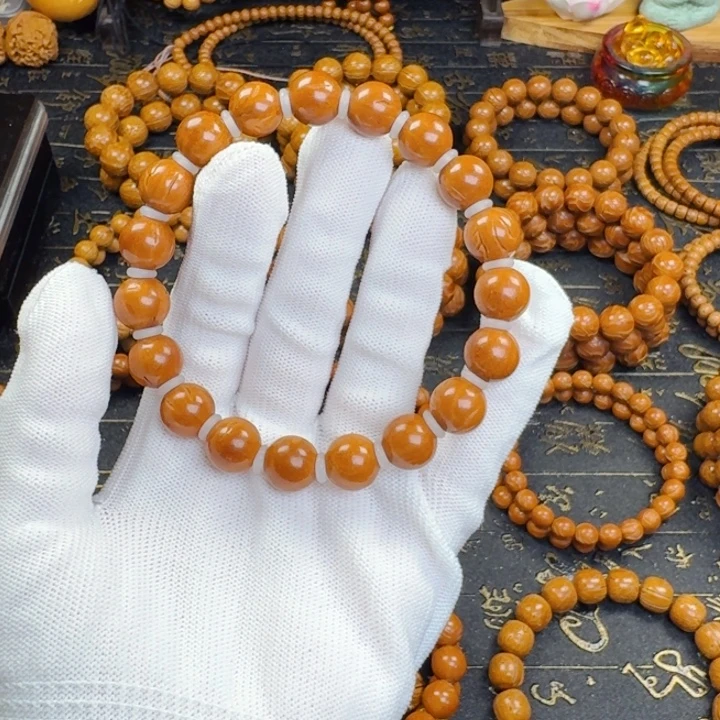 桃核手串11尺寸龙纹