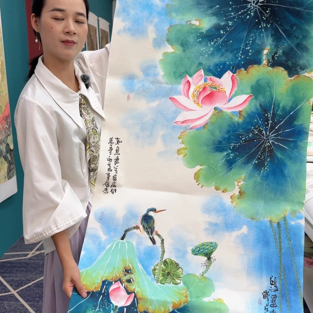 国画国画作品山水花鸟