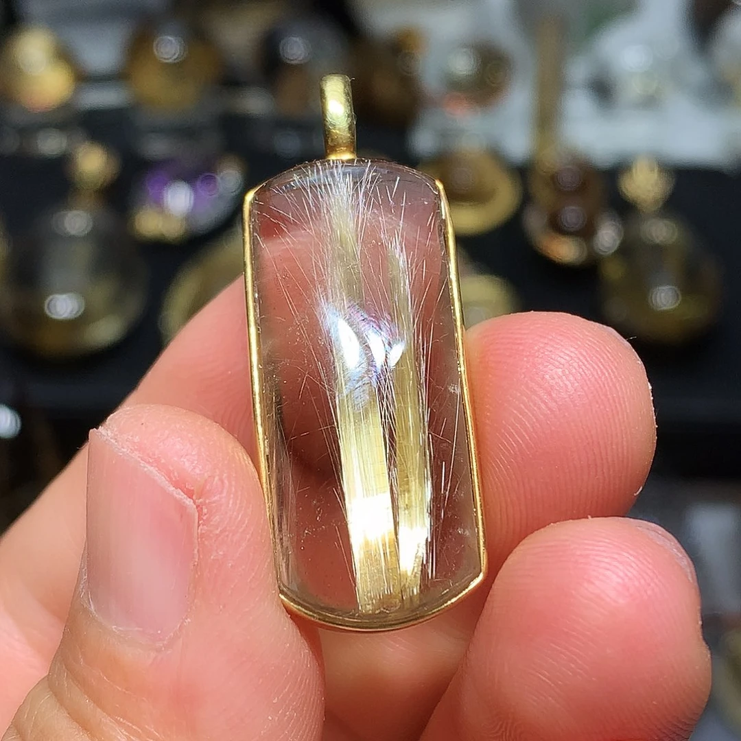 珠宝半成品银S925镀金镶嵌水晶定制款