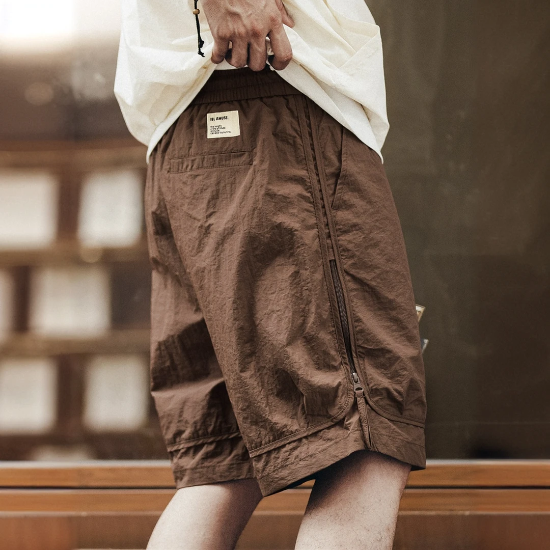 泰维肯戈山系潮牌工装短裤男夏季潮牌宽松薄款冰丝五分裤男中裤