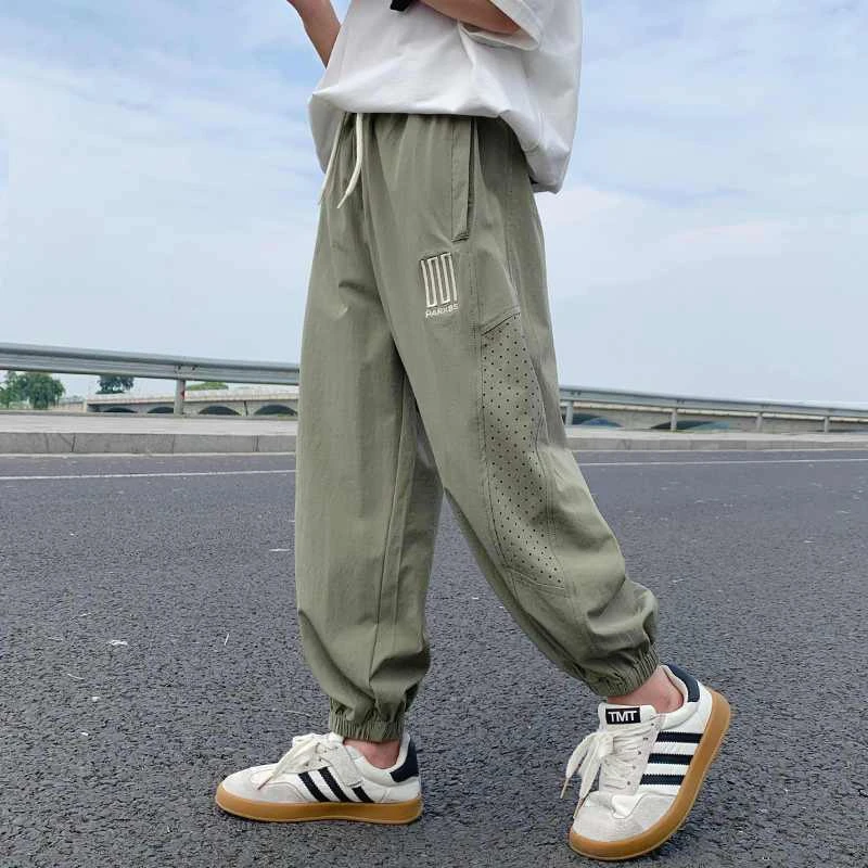 男童裤子春秋新款儿童夏天防蚊裤子休闲百搭裤子中大童