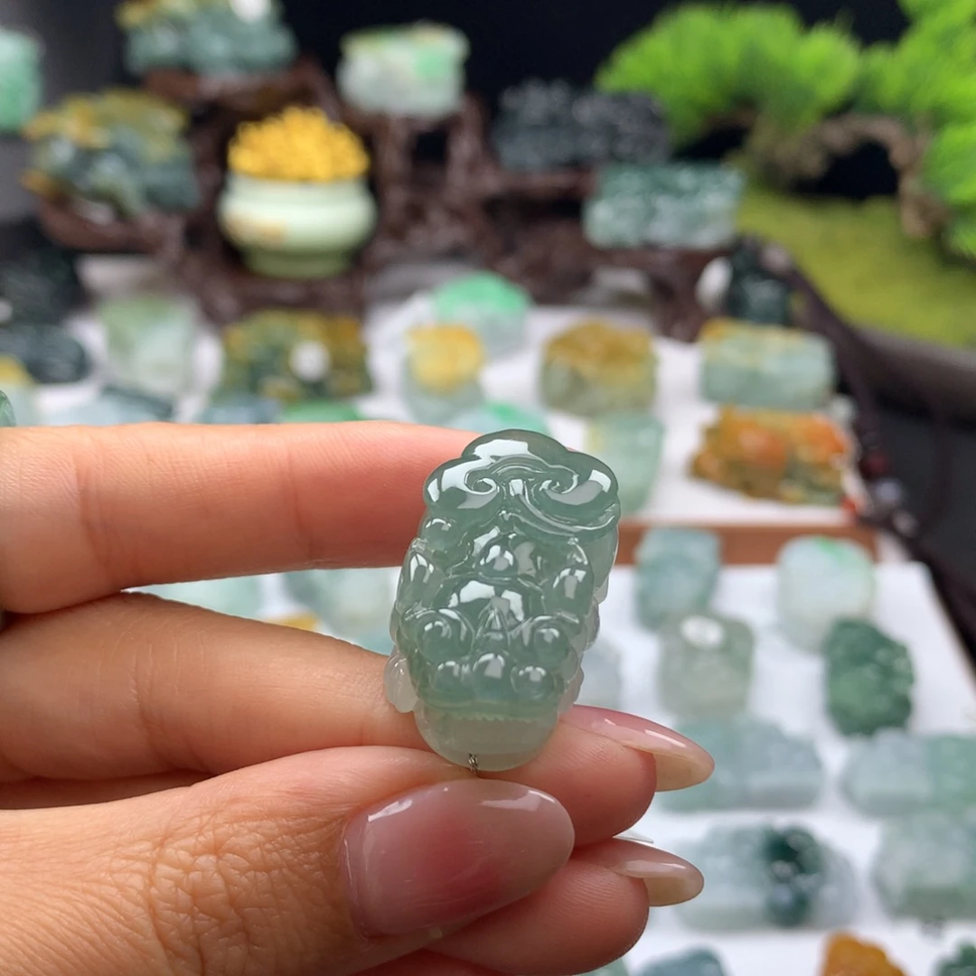 翡翠未镶嵌颈饰A41 翡翠貔貅