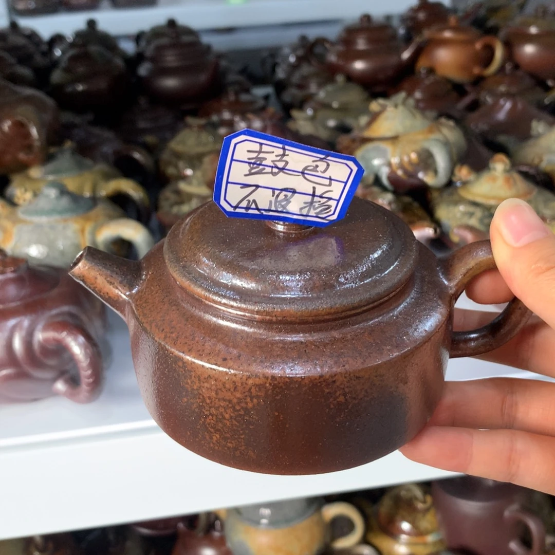 茶壶紫砂纯自然柴烧