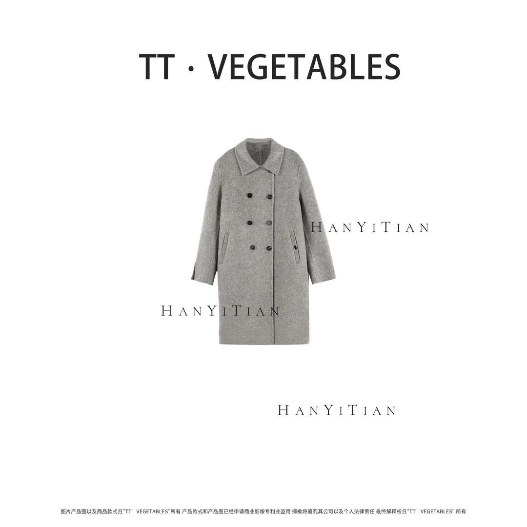 素笺  设计师秋冬大衣宽松轻奢超暖百搭925704