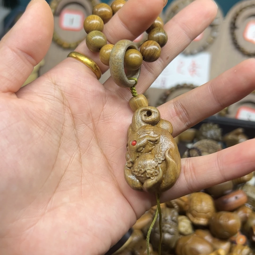 维腊木（绿檀）无事牌