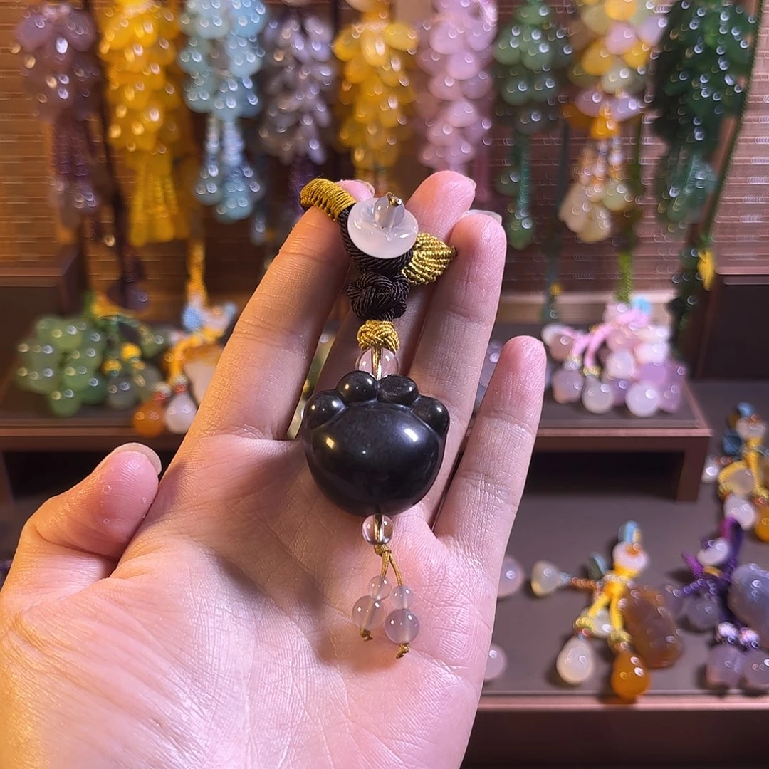 玛瑙/玉髓未镶嵌车挂钥匙扣