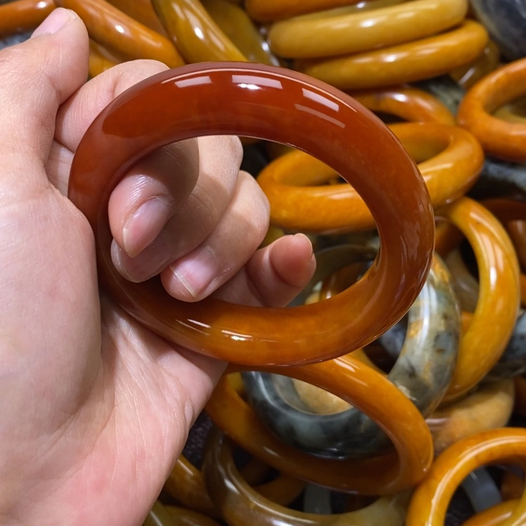 未镶嵌蛇纹石玉手镯