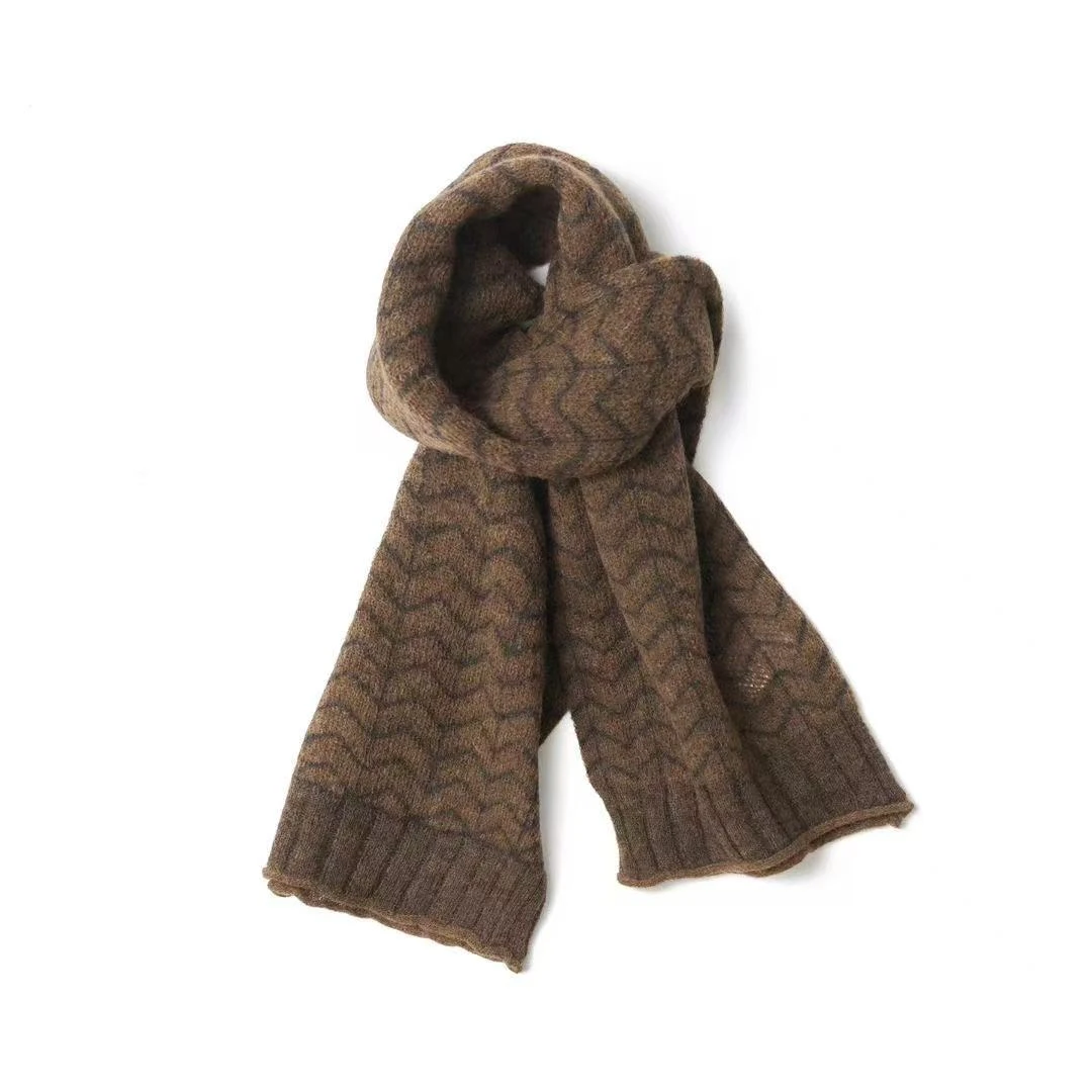 左岸迷香·贞琦坊 针织围巾：Z25FW7229 针织围脖百搭时尚