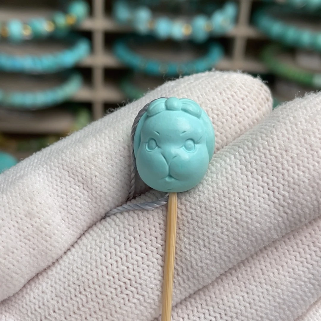 绿松石未镶嵌小兔51