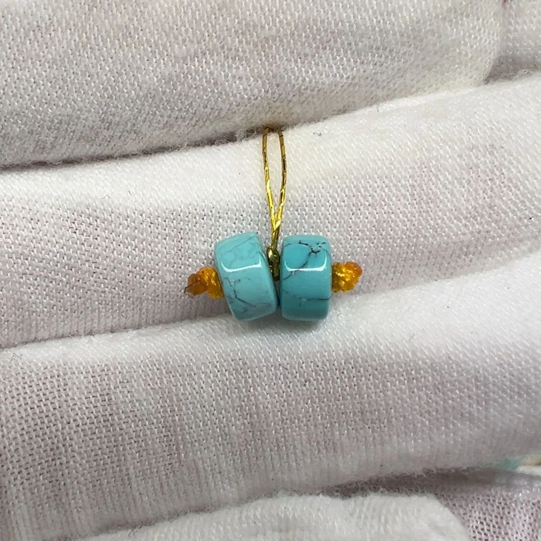 绿松石未镶嵌配饰直径6.66