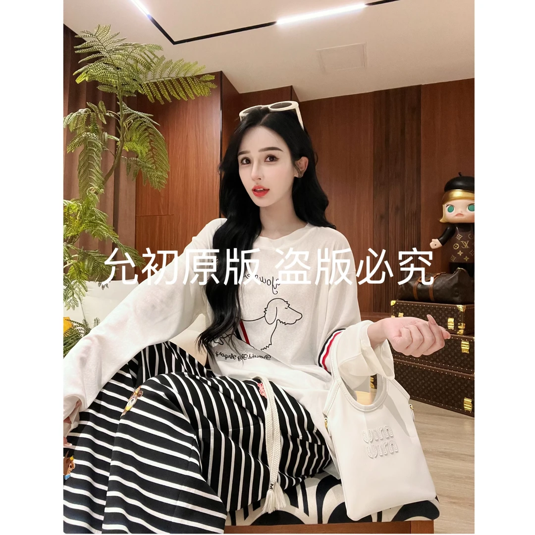 25ss允初早秋新款「腊肠狗」天丝冰感空调感罩衫上女 YUNCU-7096