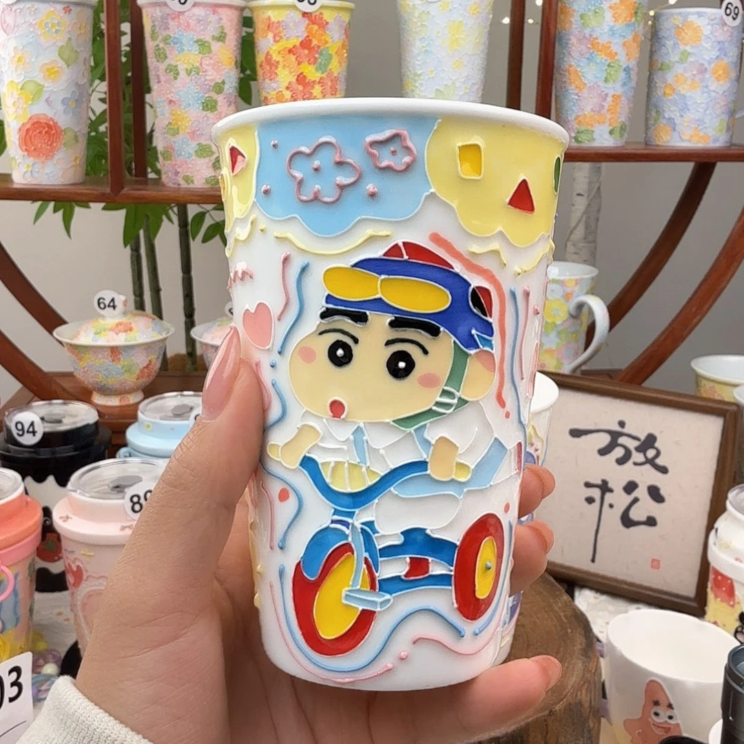 S53景德镇手绘高温釉下彩玉泥