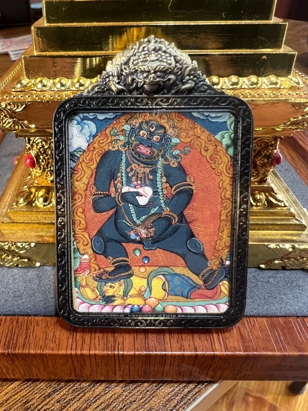 黑财神藏卡细节完美神韵饱满采用矿物颜料