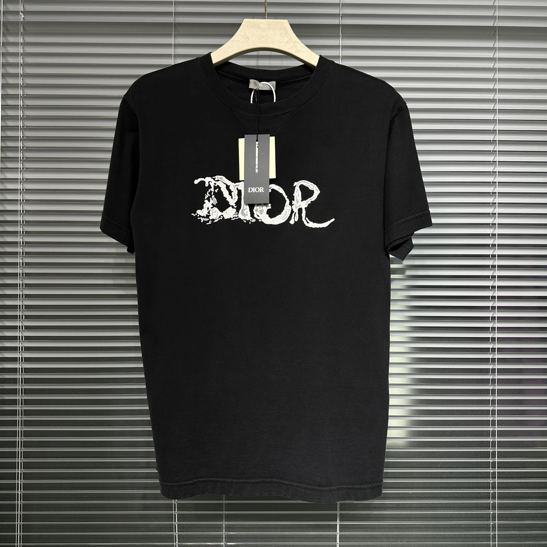 99新 DIOR/迪奥 23款 短袖 doig联名 刺绣精梳棉锁领 xs码 ko689
