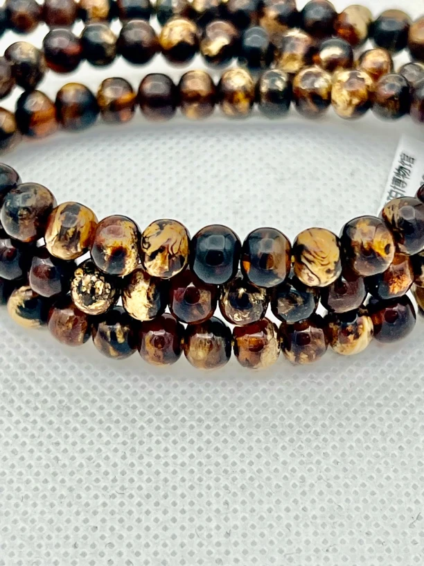 抚顺琥珀纯天然手工情侣多层民族风女款女士复古简约简约手串