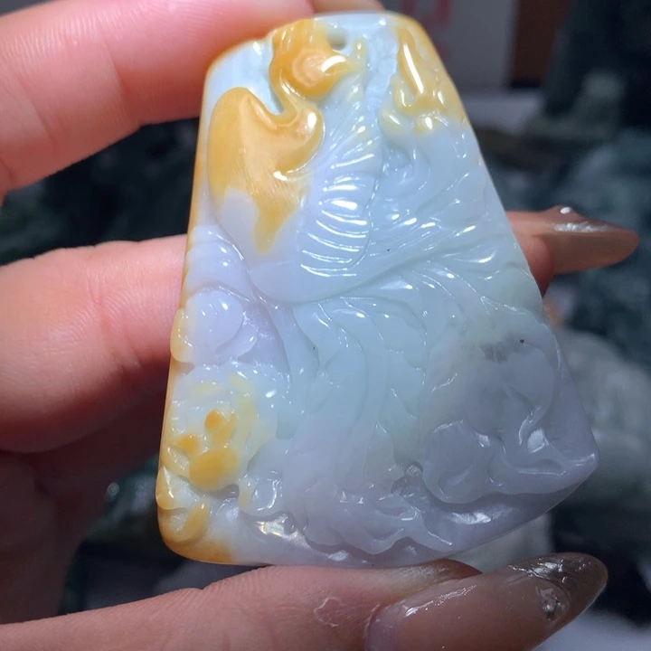 翡翠未镶嵌颈饰保真天然A货翡翠