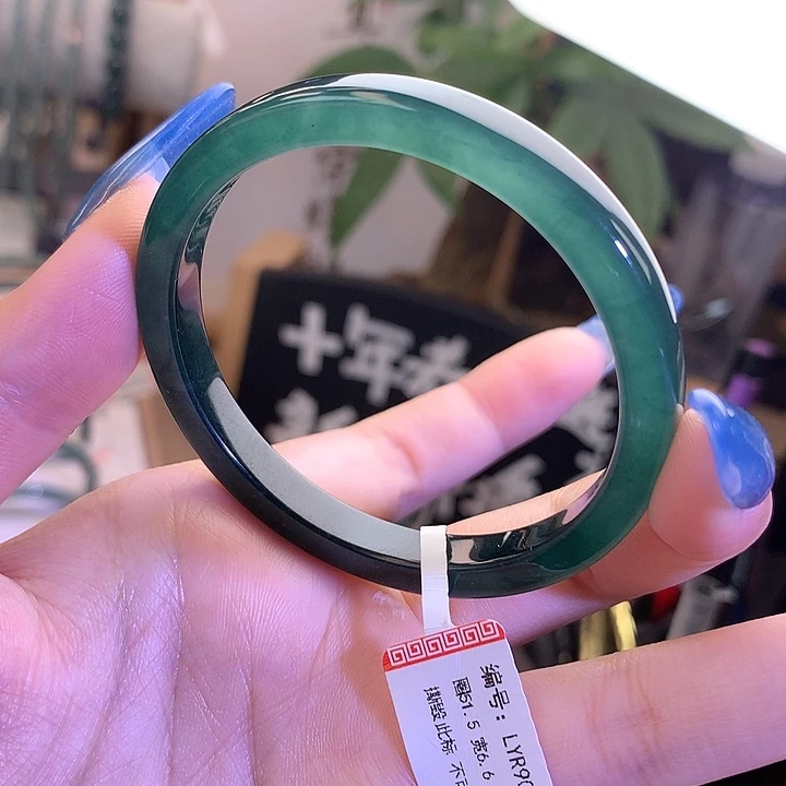 翡翠未镶嵌手镯50-51