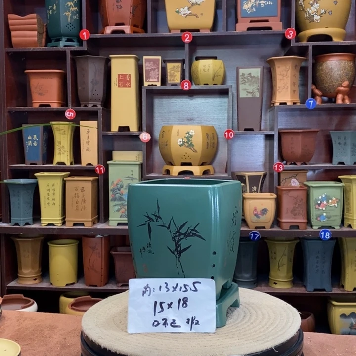 紫砂花盆紫砂花盆