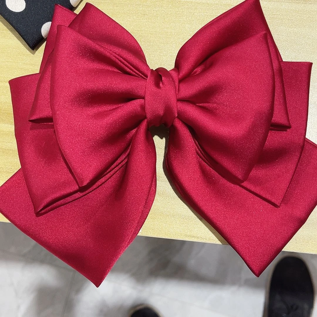 皮质铁合金蝴蝶结发夹