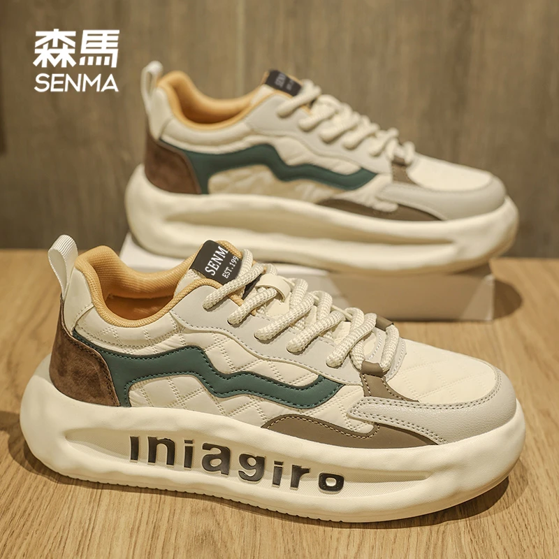 森马男款秋季爆款运动时尚厚底男鞋百搭休闲男士透气潮流上班潮鞋