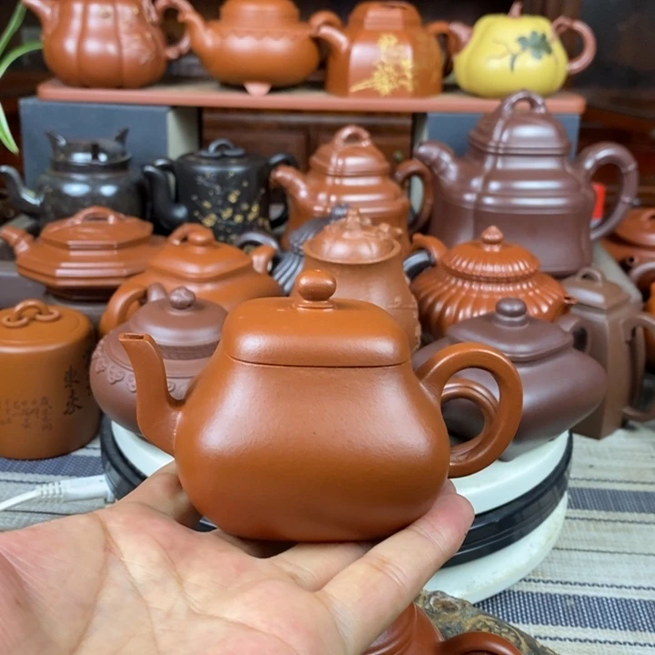 茶壶紫砂四方君德150CC原矿赵庄朱泥特价