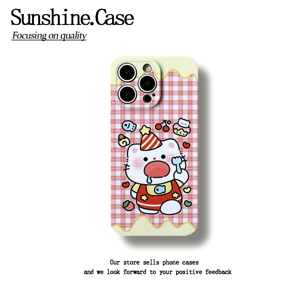 叉子KT菲林软壳适用苹果oppo华为vivo小米荣耀创意手机壳防摔