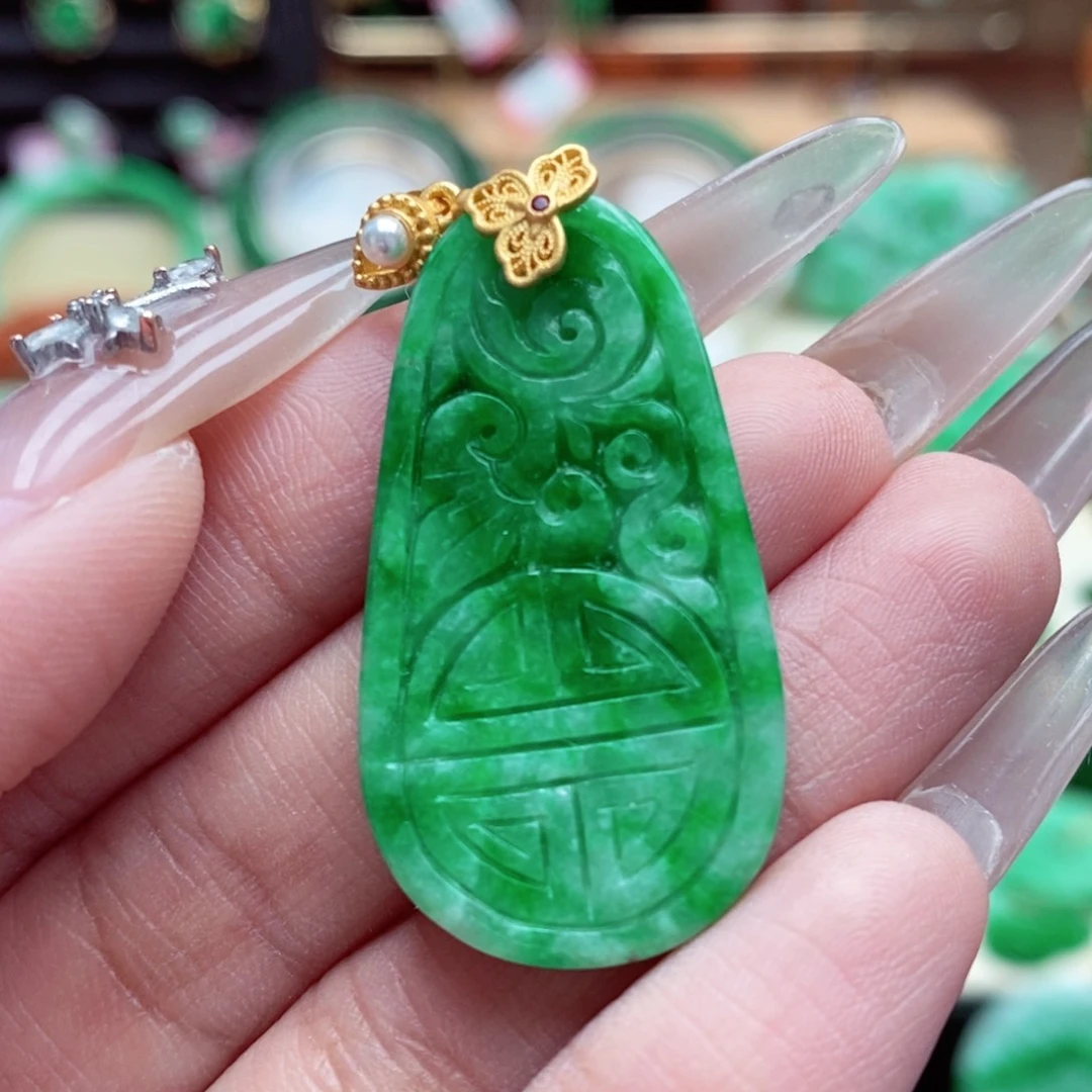 颈饰未镶嵌翡翠翡翠吊坠