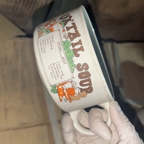 瓷片国营厂库存微瑕12厘米