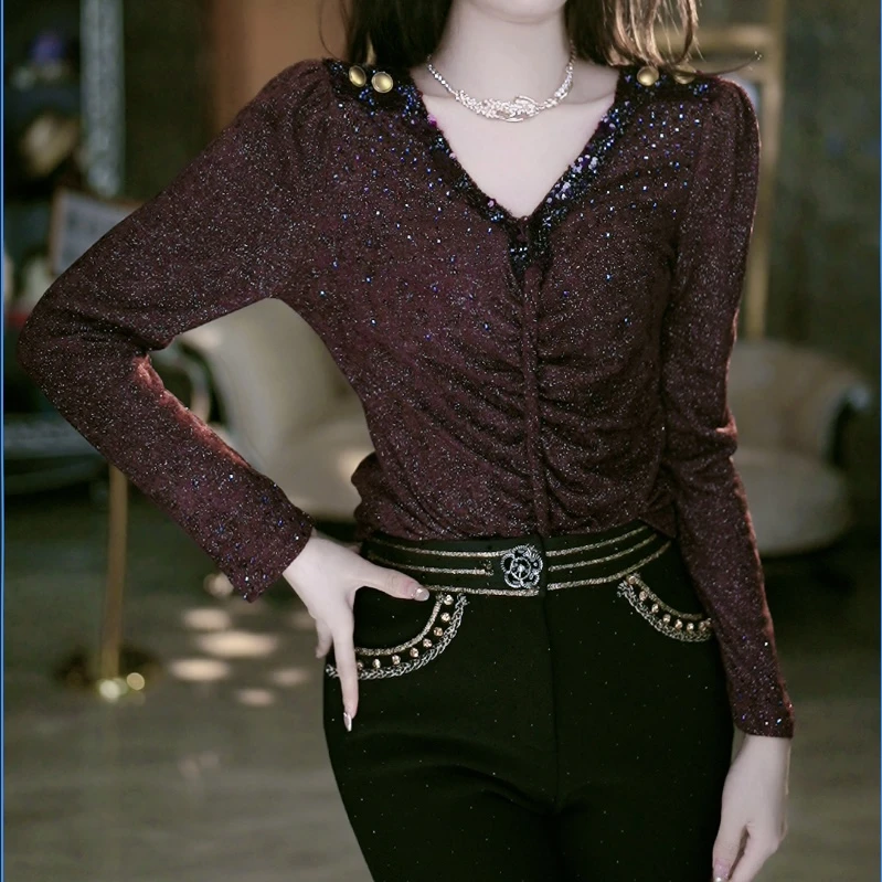 SEJI/瑟纪【巴黎晚宴】法式重工气质上衣