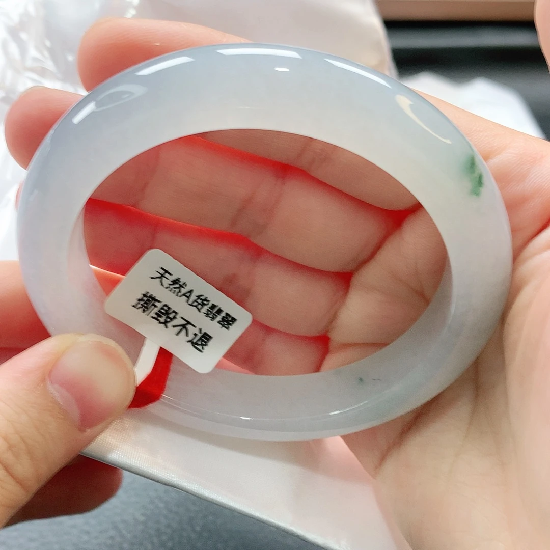 翡翠未镶嵌手镯缅甸天然翡翠手镯