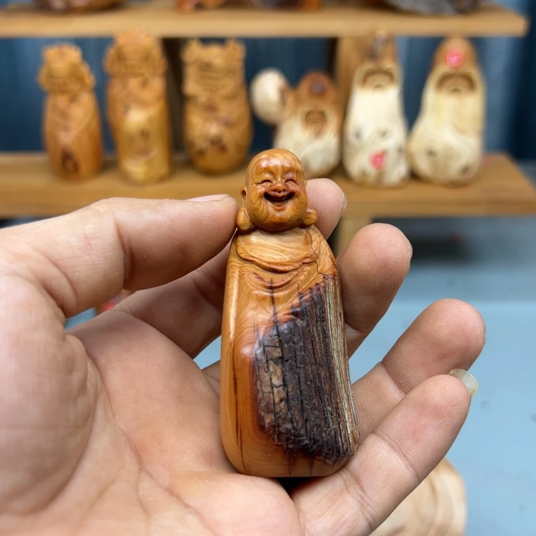 神***舞木崖柏木摆件手把件