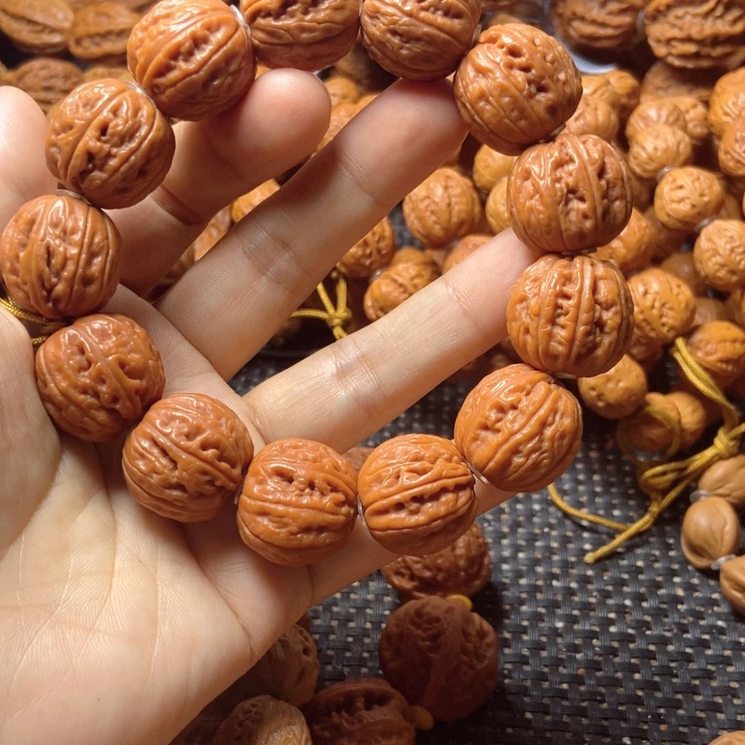 文玩核桃手串照**腿粗筋方墩