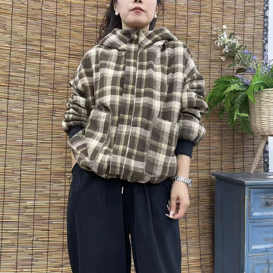 16013新款秋冬加绒双面穿休闲减龄宽松显瘦上衣棉服外套