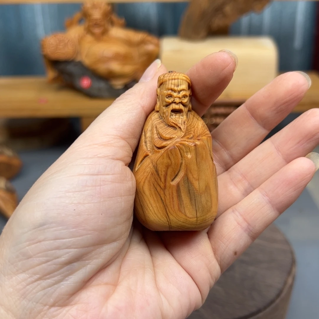 柏木崖柏木摆件手把件43