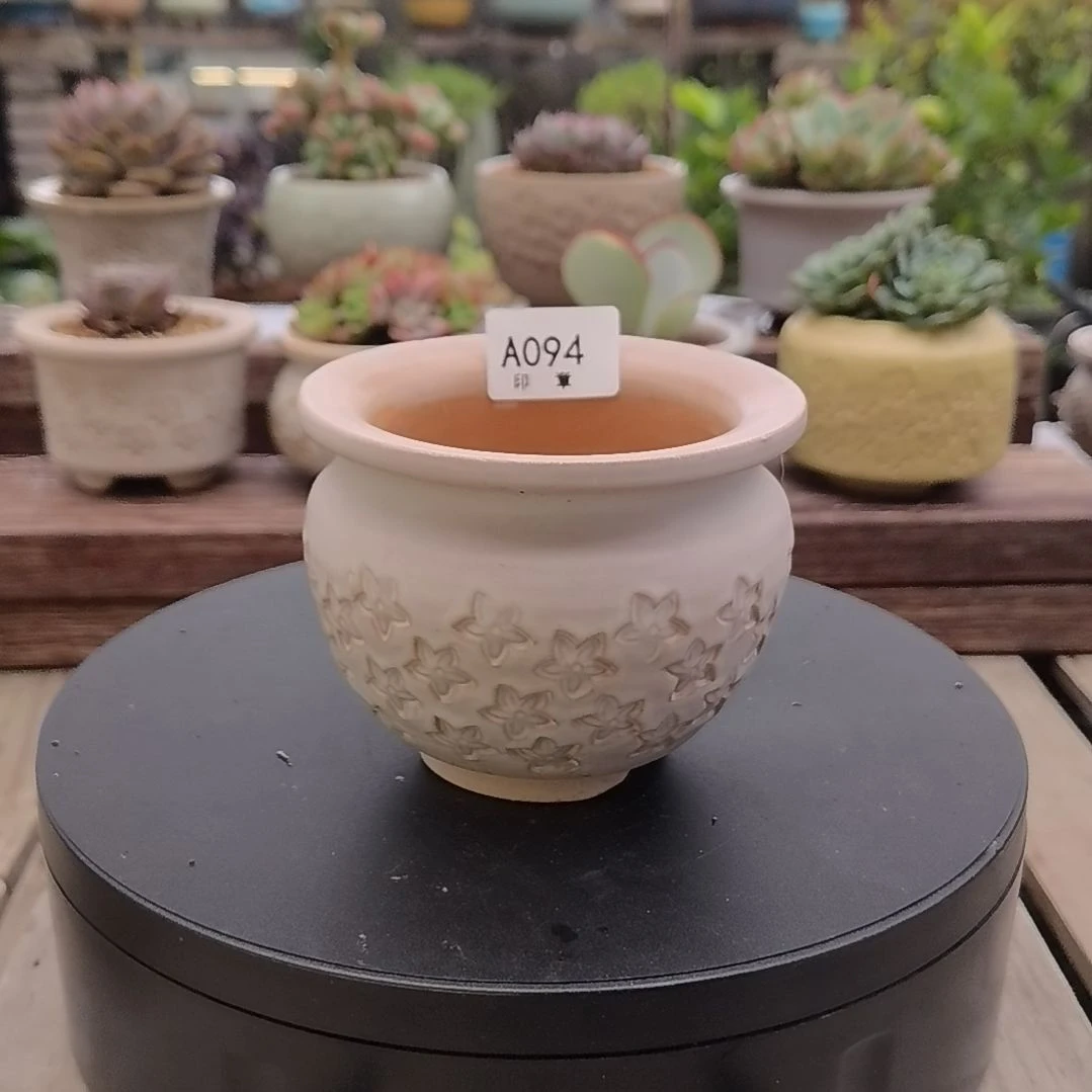 印章多肉花盆A094