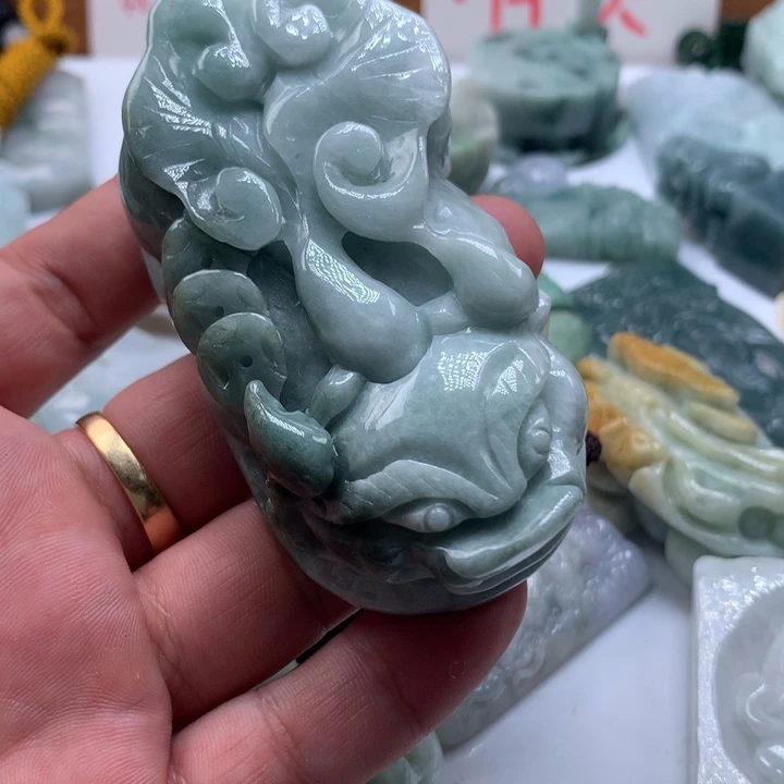 颈饰未镶嵌翡翠保真天然a货翡翠