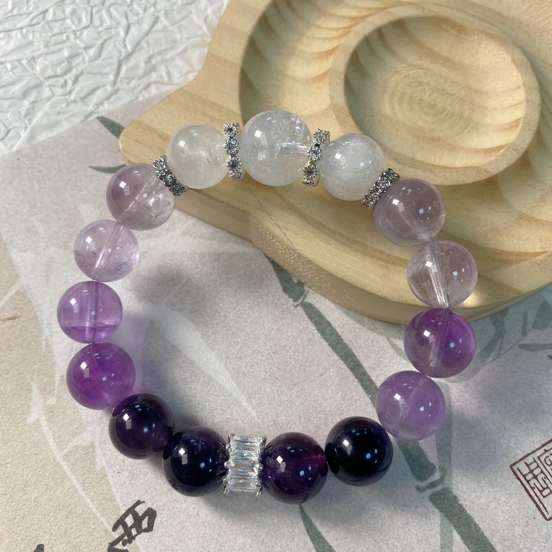 （星云织紫）气质高端显白情侣女款送礼手串原创设计ZDYSJ00567